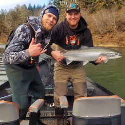 Coho salmon caught while fishing in OR
