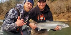 Coho Salmon fish caught while fishing in OR