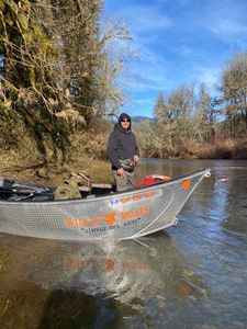 Lone angler fishing in OR