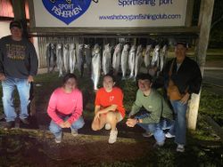 Five anglers fishing in Wisconsin