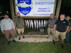 5 people fishing in Sheboygan