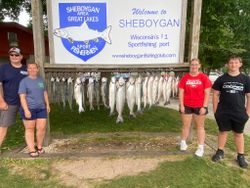 4 people fishing for 2 big fish in WI