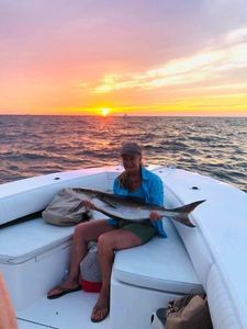 Angler with large fish caught in Cape Charles