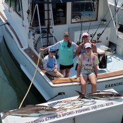 Two massive Cobia fish caught while fishing in Virginia