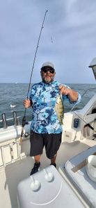 Angler fishing in Port Clinton