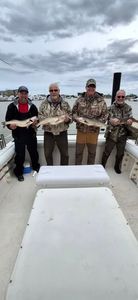 Fishing charter showing caught fish on boat deck in Port Clinton OH