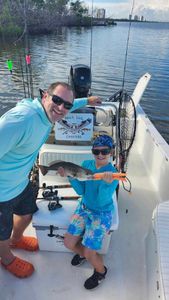 Redfish being caught while fishing in FL