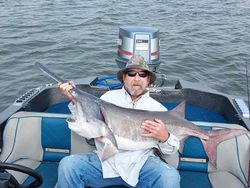 Atlantic Sharpnose Shark, a 33-inch fish, caught in Wagoner