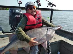 A person fishing in OK