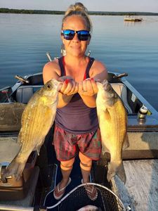 Two white bass caught in OK during fishing