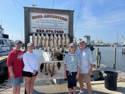 4 people enjoying fishing in Gulfport