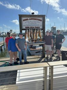 A group of 6 people fishing in MS