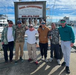 6 people enjoying a fishing trip in Gulfport