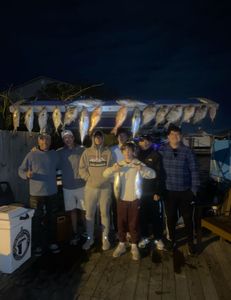 Eight people enjoying a great fishing trip at Shalimar