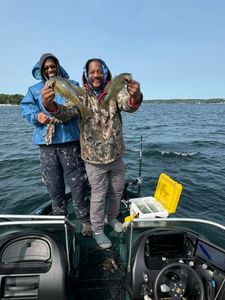 Two anglers fishing in WI