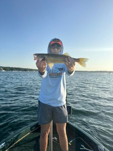 Angler with fishing rod in WI