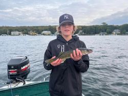 Angler with a 17-inch fish in Fort Atkinson