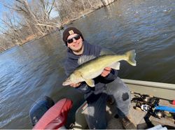 A large walleye caught in the waters of Fort Atkinson