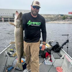 Northern Pike fish caught while fishing in WI