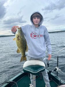 Smallmouth bass caught while fishing in WI