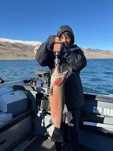 One person fishing in California