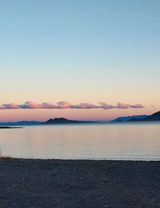Serene landscape of the California coast