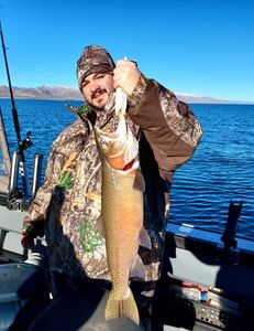 Angler with a 28-inch fish in CA