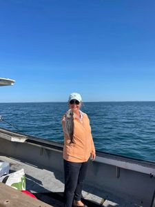 One happy woman and her big catch!