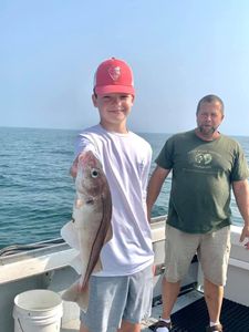 A fishing trip with 2 people in MA