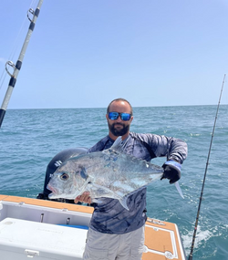 Catch of the day: 1 giant African Pompano fish in San Juan