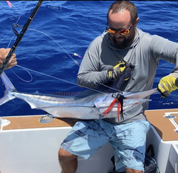 Fisherman with 1 big fish in San Juan