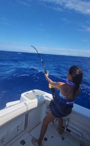 Lone fisherman casting line in San Juan