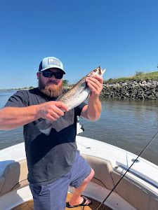 One person enjoying a fishing cruise in GA