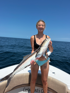Nice catch using deep sea jigging and light tackle techniques!