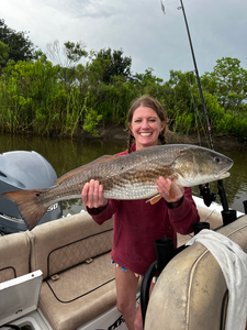 Nice redfish using deep sea jigging techniques!