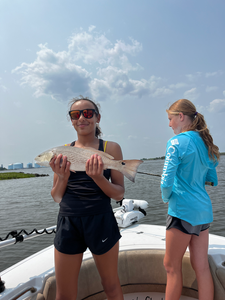 Nice redfish using deep sea jigging in clear conditions!