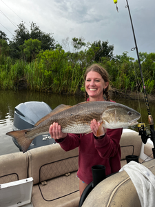 Nice redfish using deep sea jigging and trolling in Savannah!