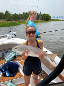 Nice redfish caught using deep sea jigging and trolling in clear conditions!