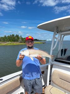 Redfish caught by angler in Savannah, Georgia