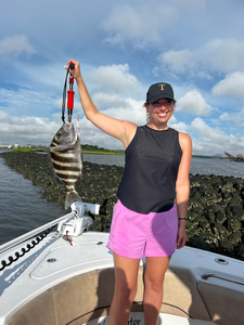 Nice sheepshead on light tackle! Deep sea jigging and trolling paid off in Savannah.