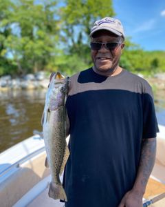Spotted Weakfish caught while fishing in GA