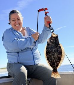 Summer flounder caught during fishing cruises and tours in Savannah