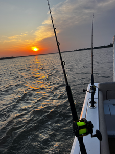 Perfect setup for deep sea jigging and trolling at sunset.