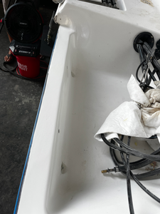 Boat ready for an exciting deep sea fishing adventure with light tackle setup!
