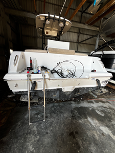 Boat prepped and ready for some exciting deep sea action with jigging, trolling, and light tackle techniques!