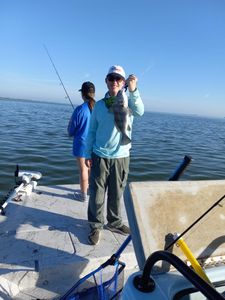 A fisherman caught a black drum fish measuring 17 inches in TX.