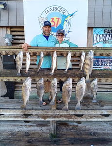 Redfish, Black Drum, and Spotted Weakfish caught during a cruises and fishing trip in TX