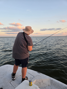 Perfect sunset session on the water! Clear conditions made for an exciting adventure with deep sea jigging and light tackle techniques.