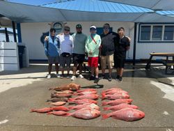 Two anglers with big fish at Panama City Beach