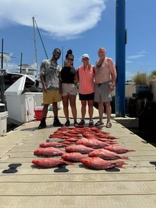 4 people fishing in Panama City Beach